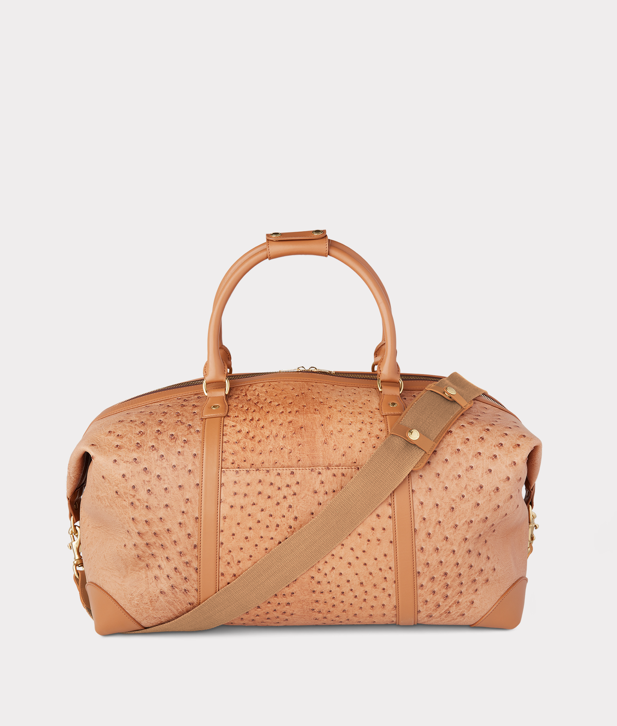 
    Ostrich Duffle - Large :: Cognac