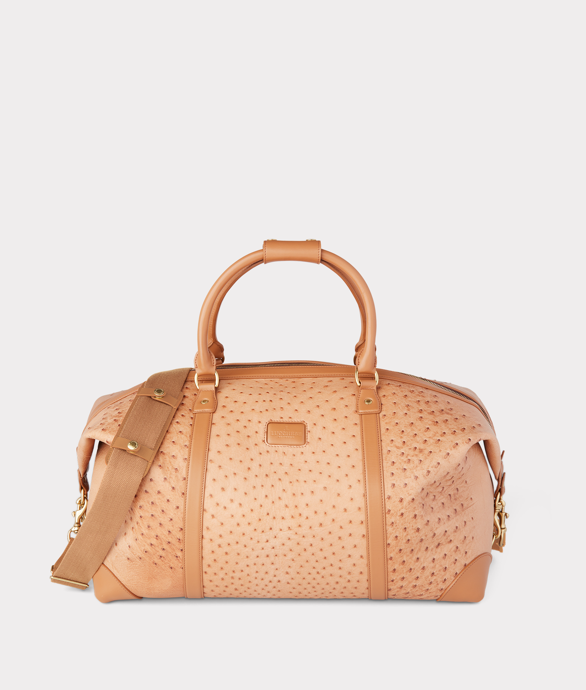 
    Ostrich Duffle - Large :: Cognac