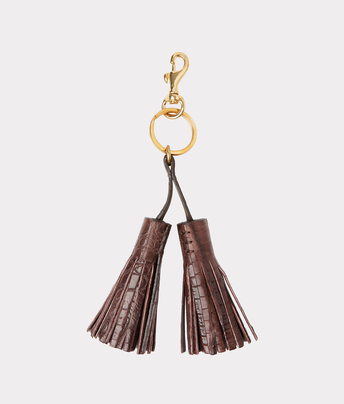 
    Caiman Tassel Keychain :: Chocolate