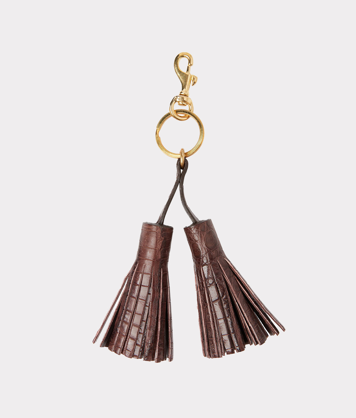 
    Caiman Tassel Keychain :: Chocolate