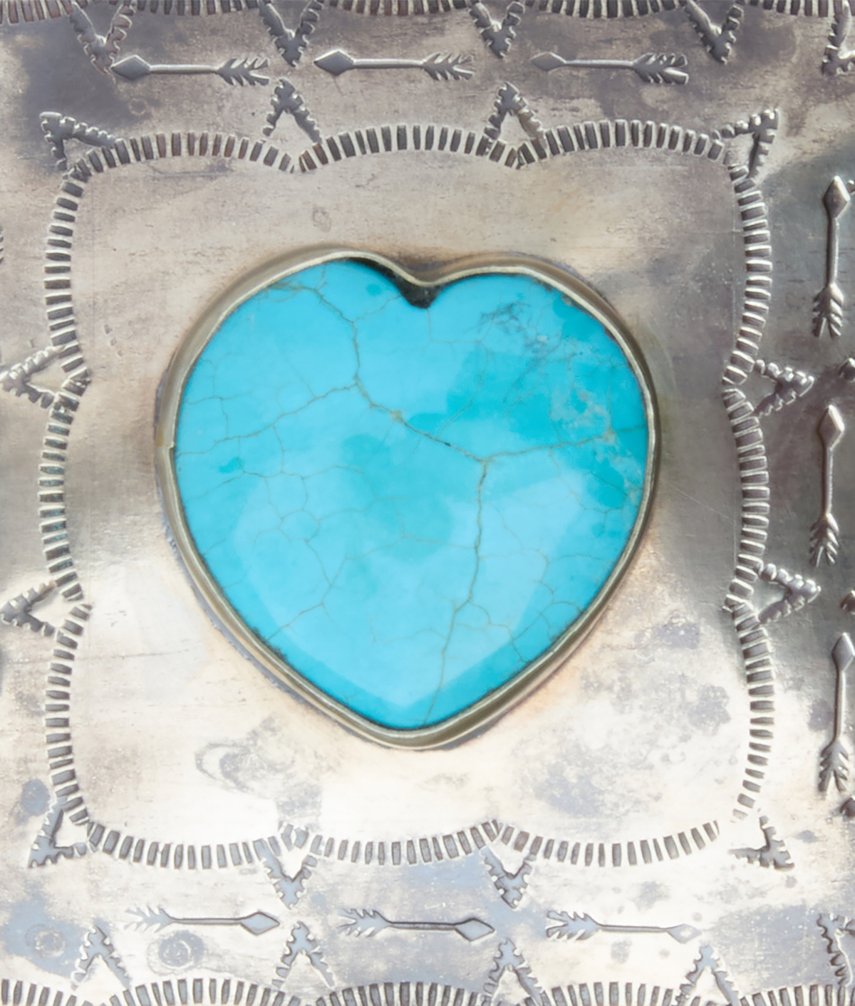 
    Southwestern Heart Box :: Silver