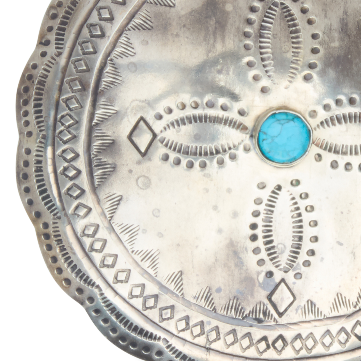 
    Southwestern Round Box :: Silver