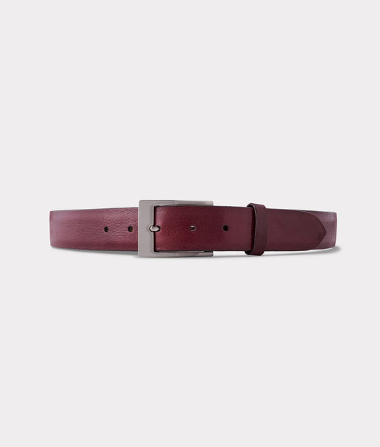 Mens Dress Belt :: Burgundy