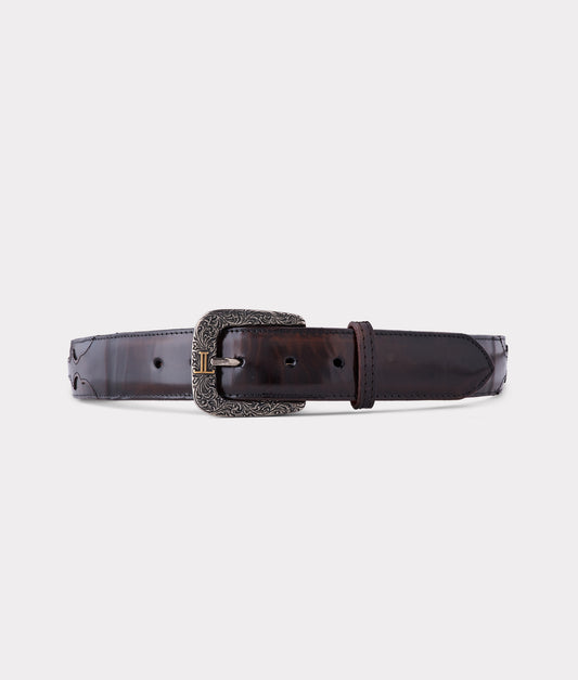 Smooth Goat Belt :: Brown