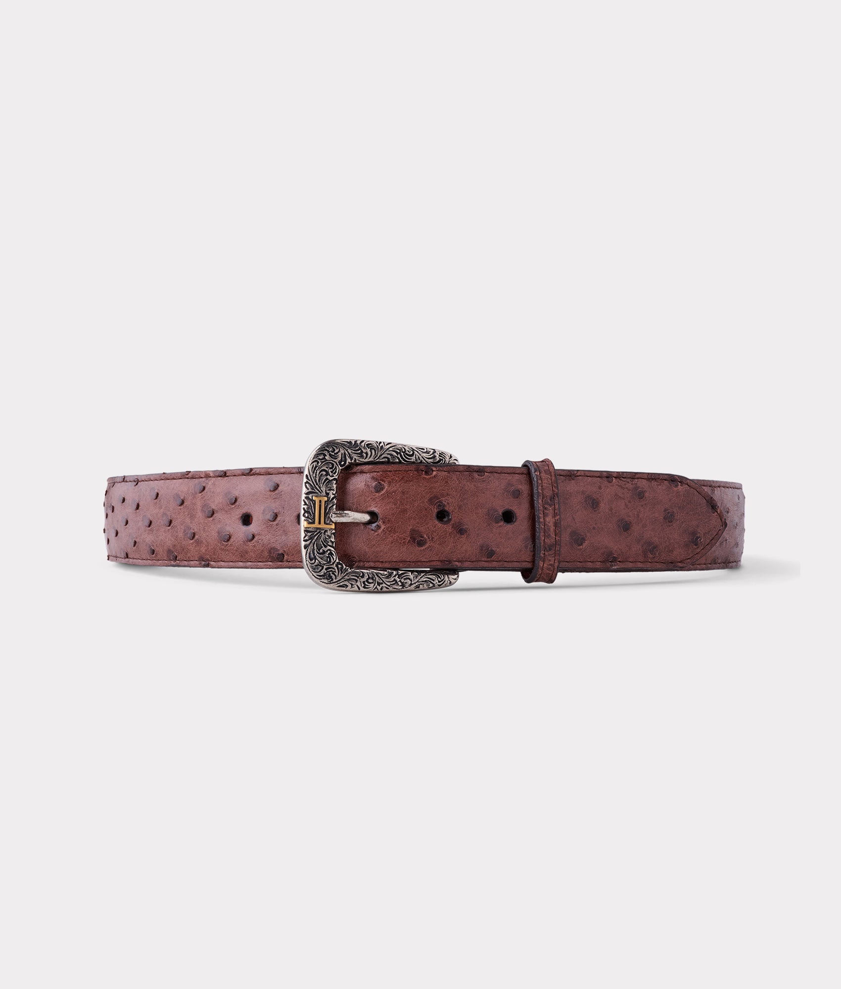 Ostrich skin belt best sale