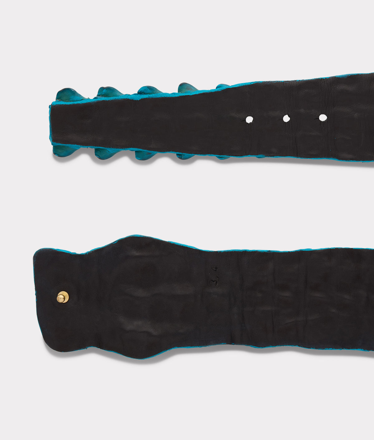 
    Hornback Caiman Belt :: Turquoise