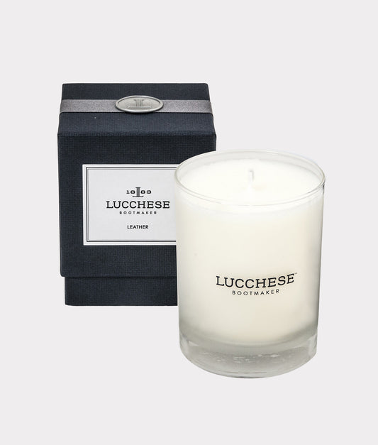 Leather Scented Candle :: White