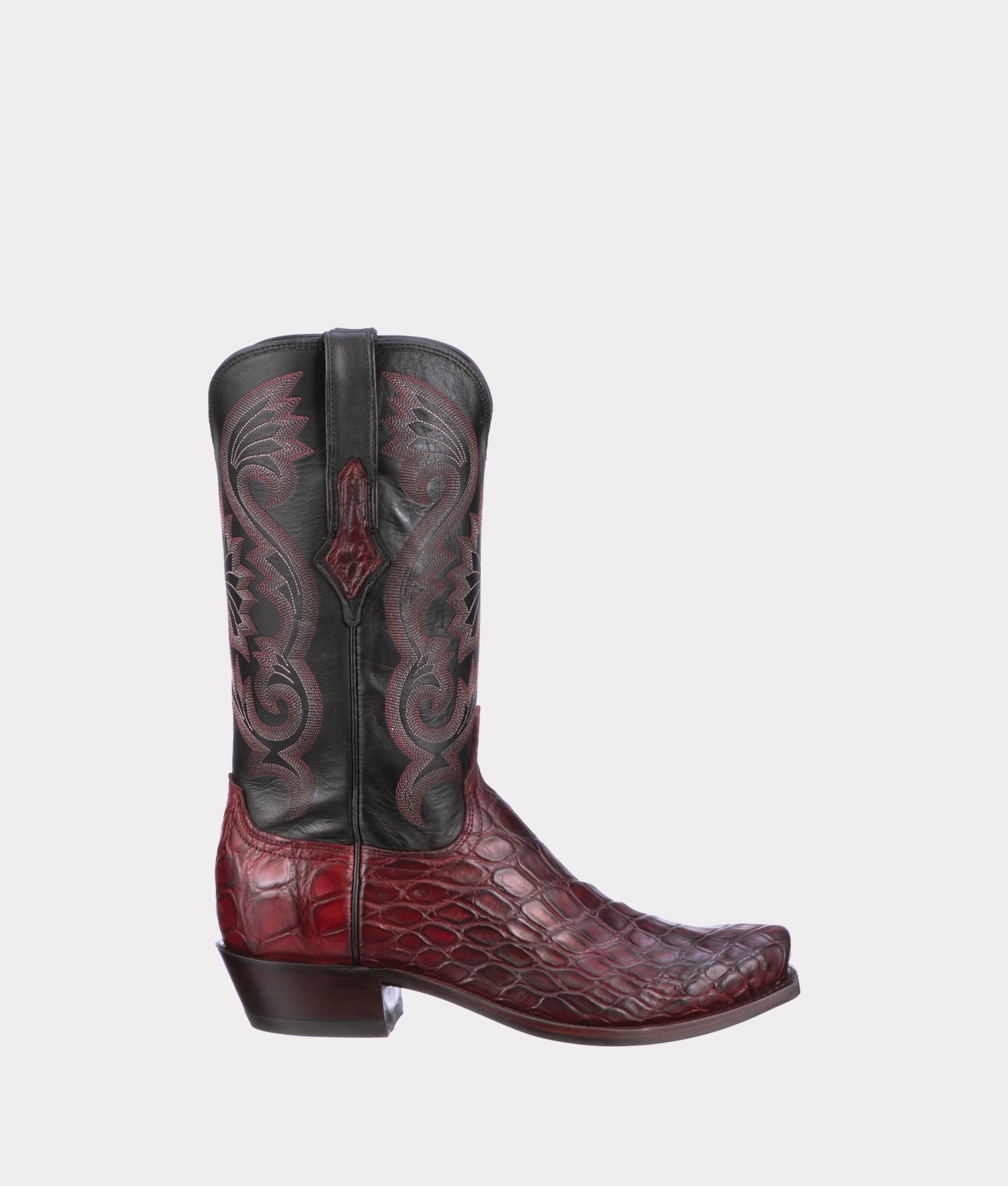 Lucchese black gator boots best sale