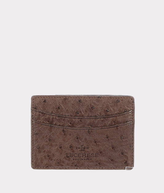 Credit Card Case – Ostrich :: Sienna