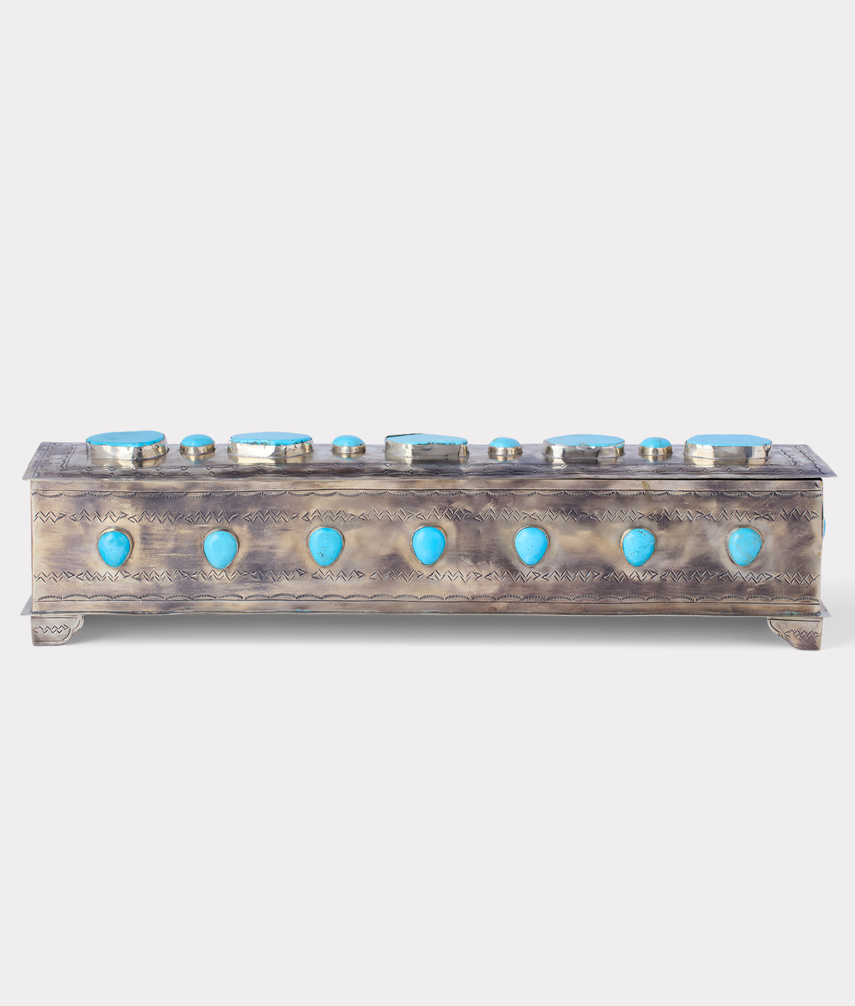 
    Large Southwestern Mantle Box :: Silver