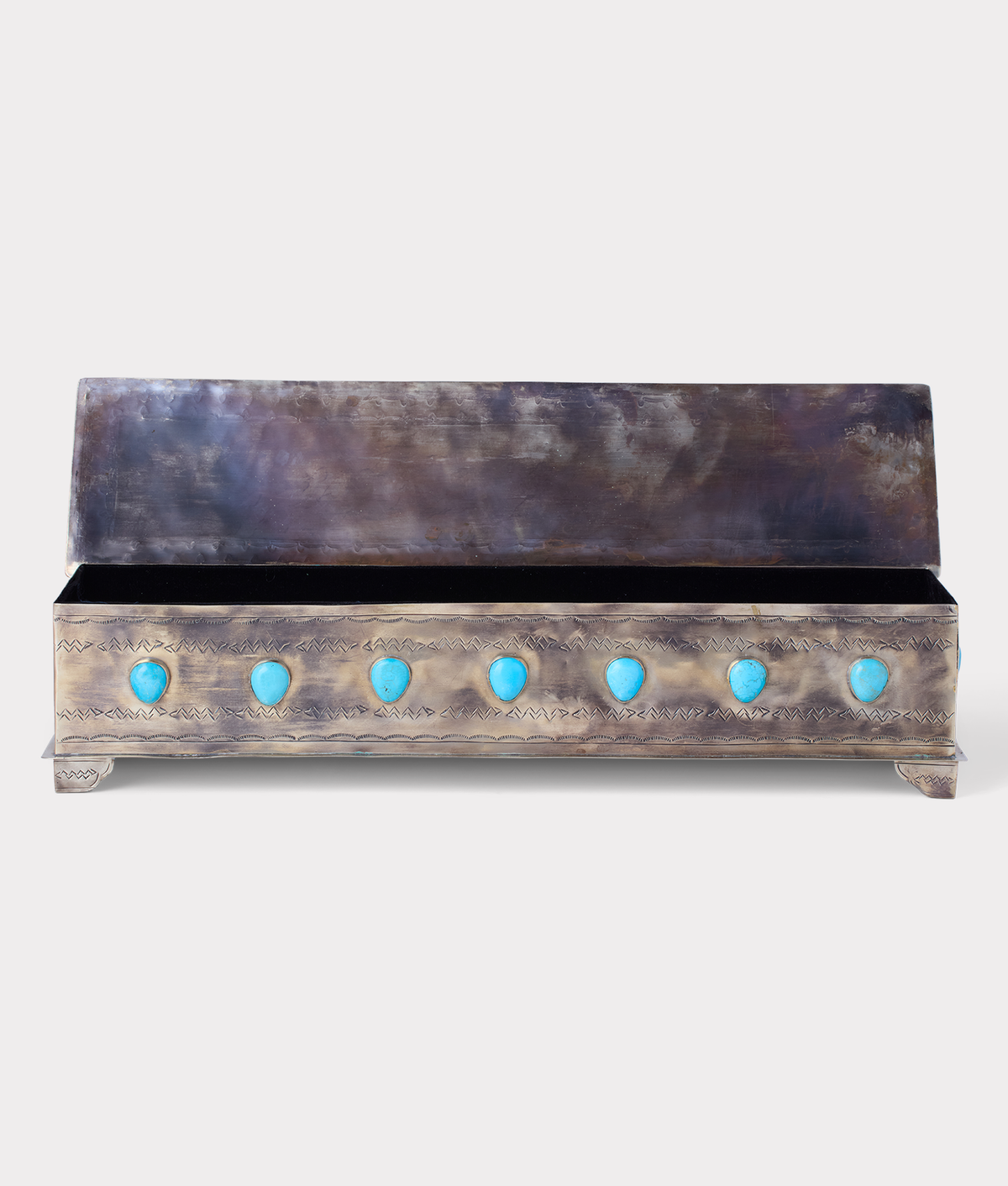 
    Large Southwestern Mantle Box :: Silver