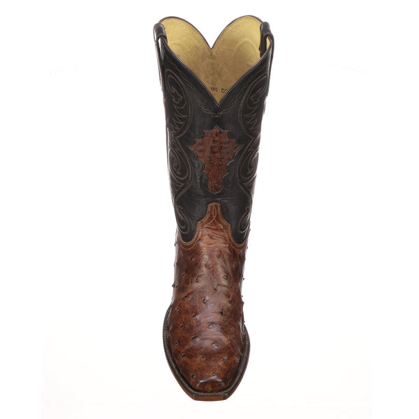 COOL BLUE Full Quill Ostrich Cowboy Boots by Botas Nueva Vizcaya 
