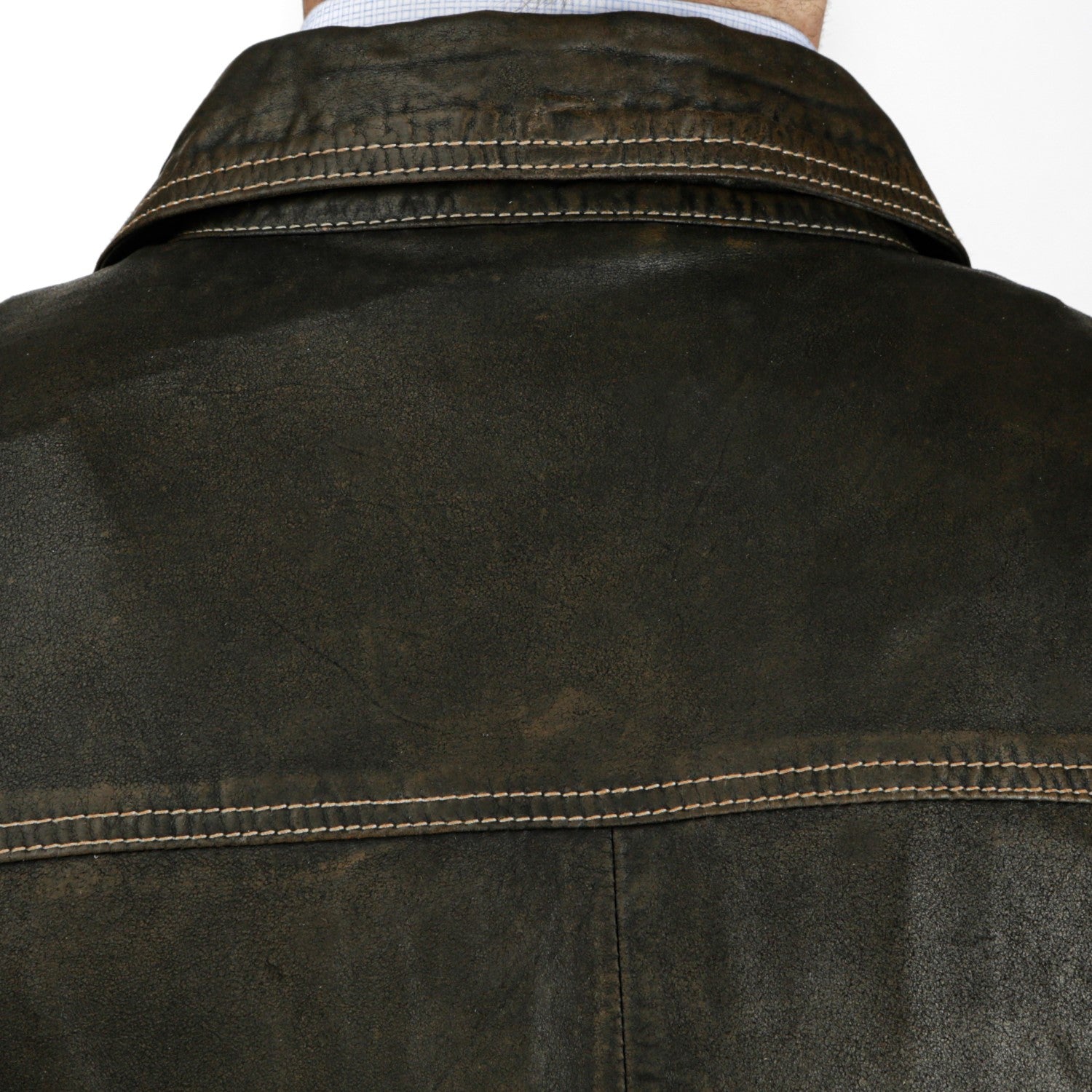 Men's Leather Puffer Jacket - Lucchese