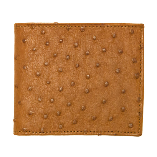 Hipster Wallet – Ostrich :: Cognac